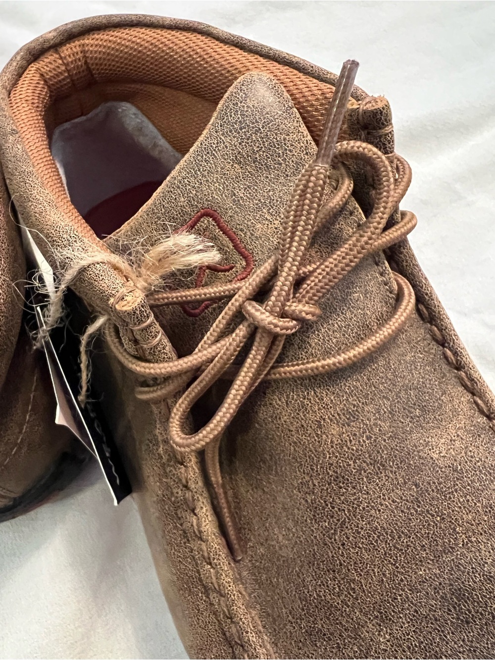 NWT Twisted X Bomber Leather Modern Cowboy Lace Up Driving Moccasins. Size 10M - Picture 11 of 16